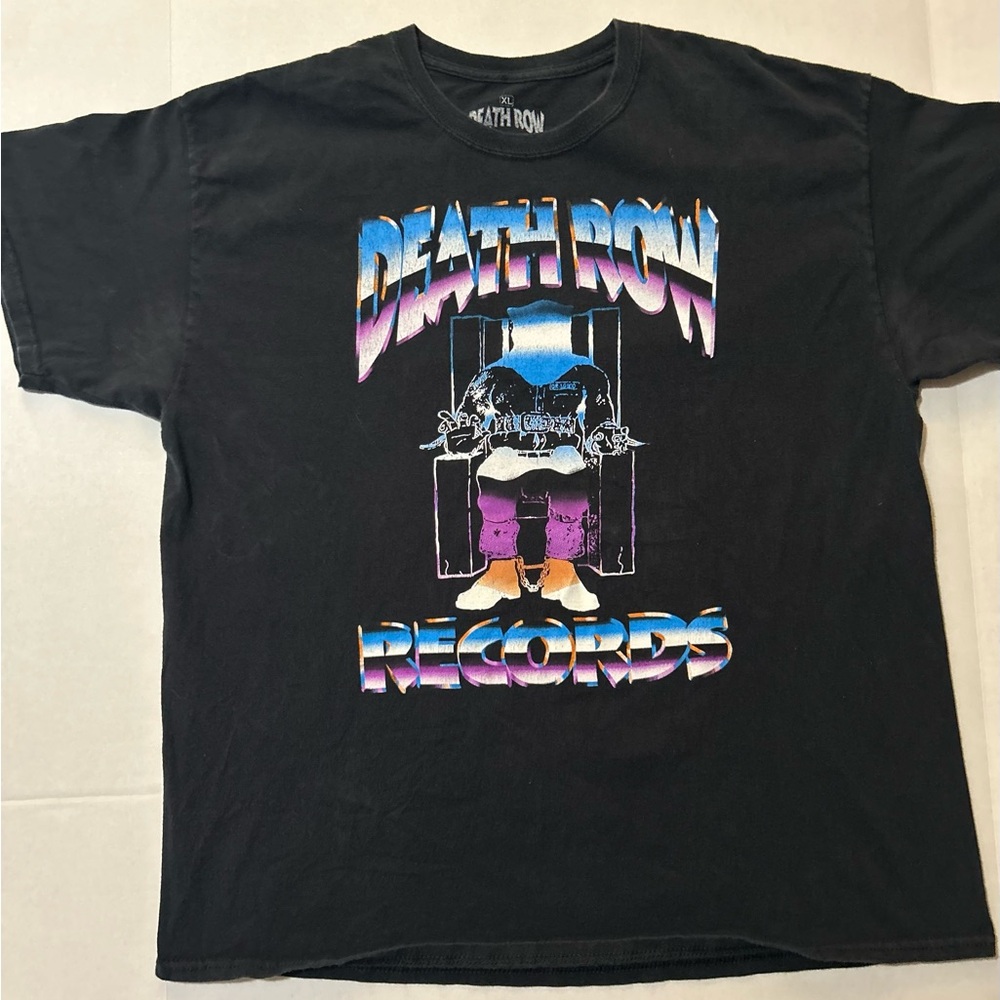 Black Death Row Records Mens Tee Size XL